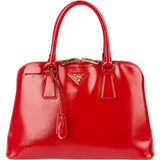 Prada Vernice Saffiano Leather Promenade Handbag