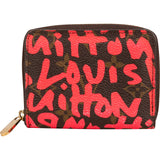 Louis Vuitton Monogram Graffiti Zippy Coin Purse Wallet
