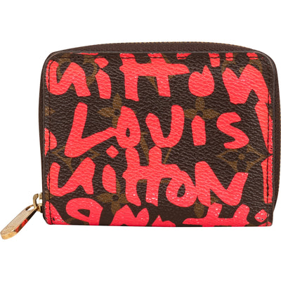 Louis Vuitton Monogram Graffiti Zippy Coin Purse Wallet