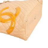Chanel Quilted Lambskin Cambon Ligne Jumbo Tote Shoulder Bag