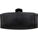 Gucci Black Leather GG Marmont Small Top Handle Handbag