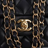 Chanel Quilted Lambskin Medium Double Flap Shoulder Bag