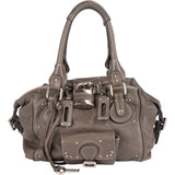 Chloé Pebbled Leather Studded Paddington Satchel Handbag