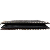 Valentino Garavani Black Leather Rockstud Clutch