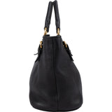 Miu Miu Grained Leather Vitello Daino Tote Handbag