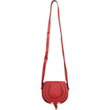 Chloé Grained Calfskin Marcie Mini Saddle Crossbody Bag