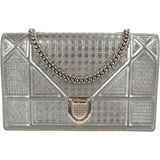 Dior Metallic Perforated Cannage Diorama Crossbody Bag