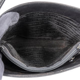 Prada Black Nappa Leather Triangle Tote Handbag