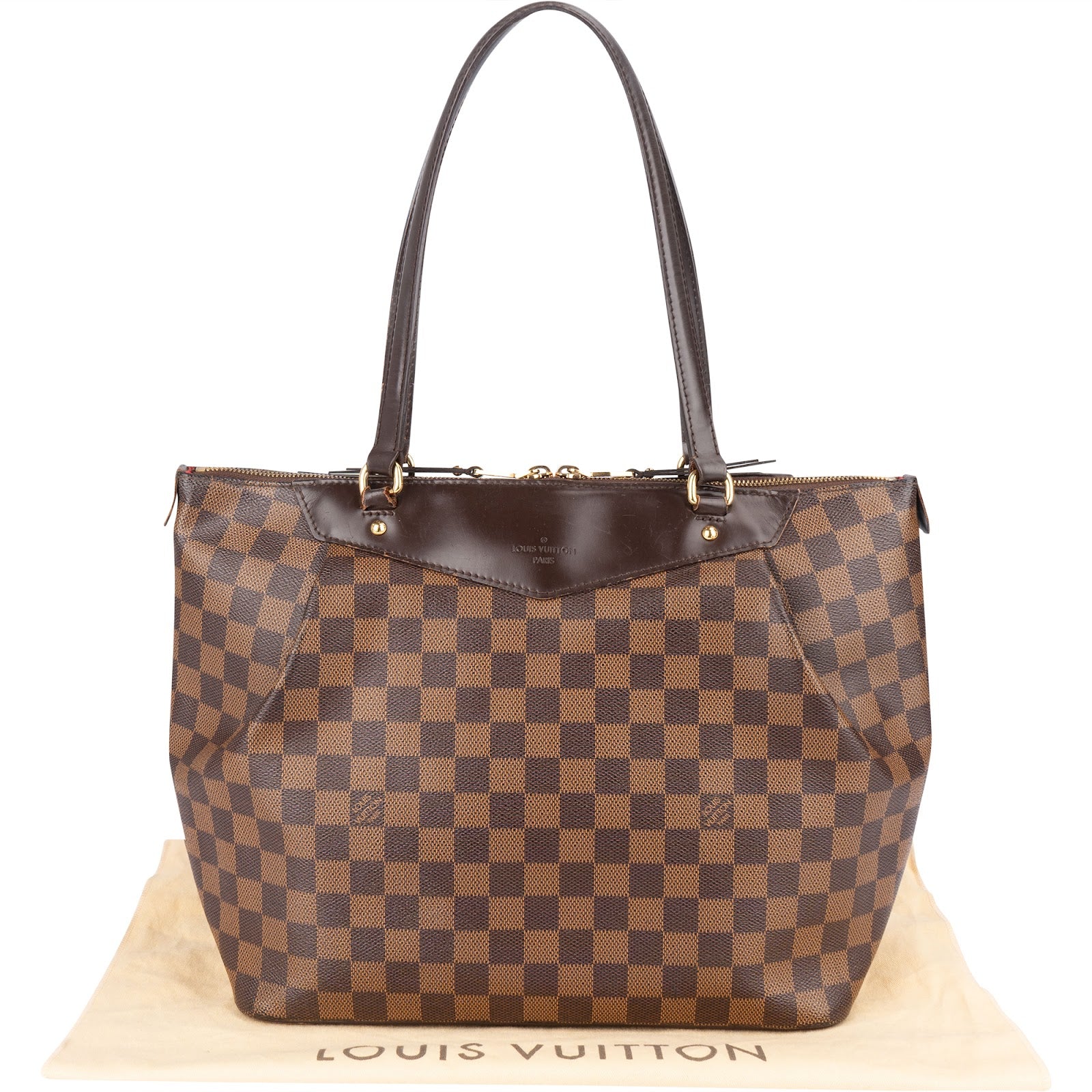 Louis Vuitton Monogram Damier Ebene Westminster GM Shoulder Bag - vintageandkickz