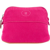 Hermès Pink Canvas Mini Bolide Pouch