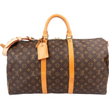 Louis Vuitton Monogram Canvas Keepall 50 Bandoulière Travel Bag