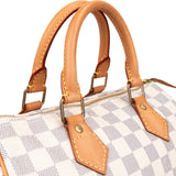 Louis Vuitton Monogram Damier Azur Canvas Speedy 25 Handbag
