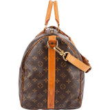 Louis Vuitton Monogram Canvas Keepall 50 Bandoulière Travel Bag