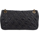 Chanel  Stitching Lambskin Single Flap Shoulder Bag