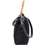 Gucci Nylon Bamboo Handle Shoulder Bag