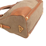 Prada Emblem Jacquard Bauletto Handbag