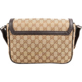 Gucci Monogram GG Canvas Messenger Crossbody Bag