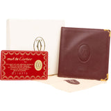 Must de Cartier Bordeaux Leather Billets Wallet