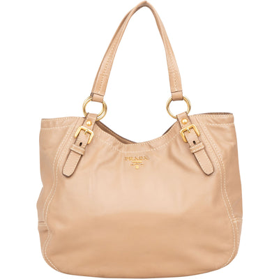 Prada Vitello Daino Leather Shoulder Bag - vintageandkickz
