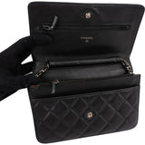 Chanel Quilted Lambskin Wallet on Chain Crossbody Bag