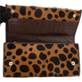 Miu Miu Hair Animal Print Leopard Wallet