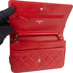 Chanel Quilted Lambskin Wallet on Chain Crossbody Bag - vintageandkickz
