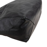 Celine Black Leather Horizontal Cabas Shoulder Bag