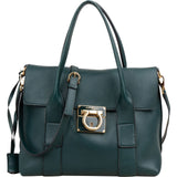 Salvatore Ferragamo Calfskin Sofia Satchel Handbag