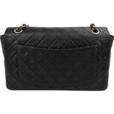 Chanel Quilted Lambskin 24K Gold Single Flap Crossbody Bag