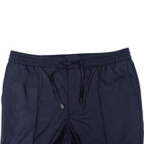 Brioni Navy Super 150's Drawstring Wool Pants Trousers (IT54)