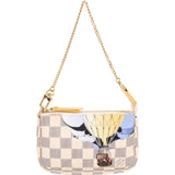 Louis Vuitton Monogram Damier Azur Illustre Mini Pochette Accessoires Handbag