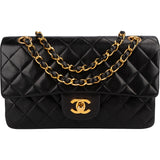 Chanel Quilted Lambskin 24K Small Double Flap Shoulder Bag
