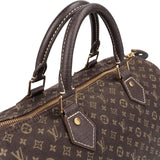 Louis Vuitton Monogram Mini Lin Speedy 30 Handbag