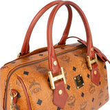 MCM Monogram Visetos Boston Handbag