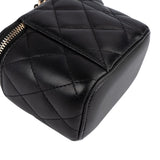 Chanel Quilted Lambskin Mini Vanity Chain Crossbody Bag