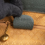 Gucci Green Suede Bamboo Backpack