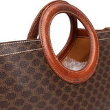[🔄️B14 / F32] Celine Macadam Canvas Ring Handle Tote Handbag - vintageandkickz