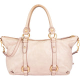 Miu Miu Vitello Lux Satchel City Handbag - vintageandkickz