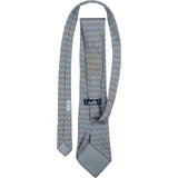 Hermès Geometric Fish Print Silk Tie Krawatte