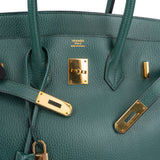 Hermès Vert Clair Ardennes Leather Birkin 35 Handbag