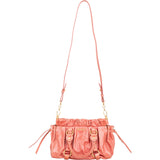 Miu Miu Vitello Lux Bow Small Crossbody Handbag