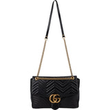 Gucci Matelassé Leather GG Marmont Large Single Flap Crossbody Bag