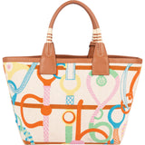 Hermès Canvas Monogram Steeple 25 Handbag - vintageandkickz