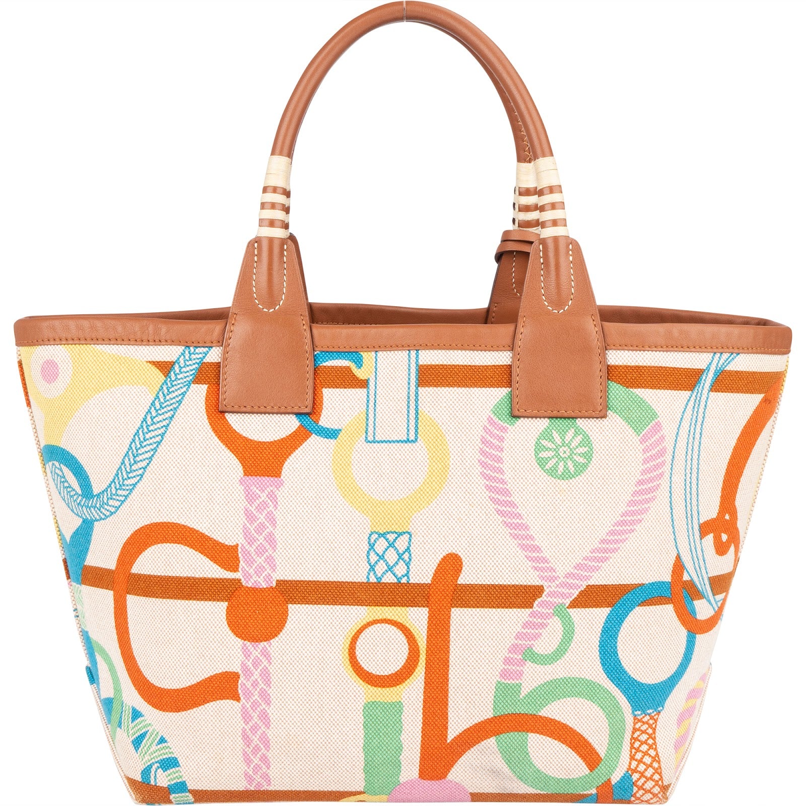 Hermès Canvas Monogram Steeple 25 Handbag - vintageandkickz