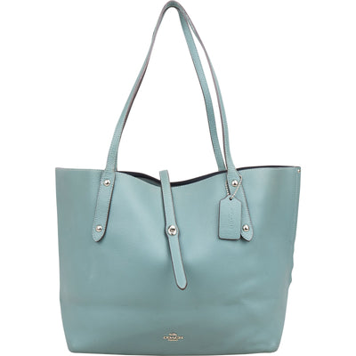 Coach Pebbled Leather Market Tote Shoulder Bag