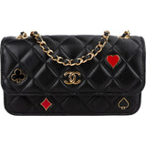 Chanel Quilted Lambskin Coco Casino Single Flap Crossbody Bag