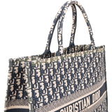 Christian Dior Trotter Monogram Jacquard Monogram Book Tote Handbag