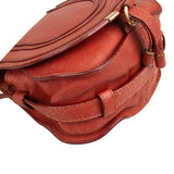 Chloé Grained Leather Small Marcie Saddle Crossbody Bag