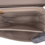 Celine Grey Shiny Calfskin Teen Triomphe Crossbody Bag