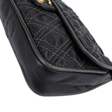 Chanel  Stitching Lambskin Single Flap Shoulder Bag